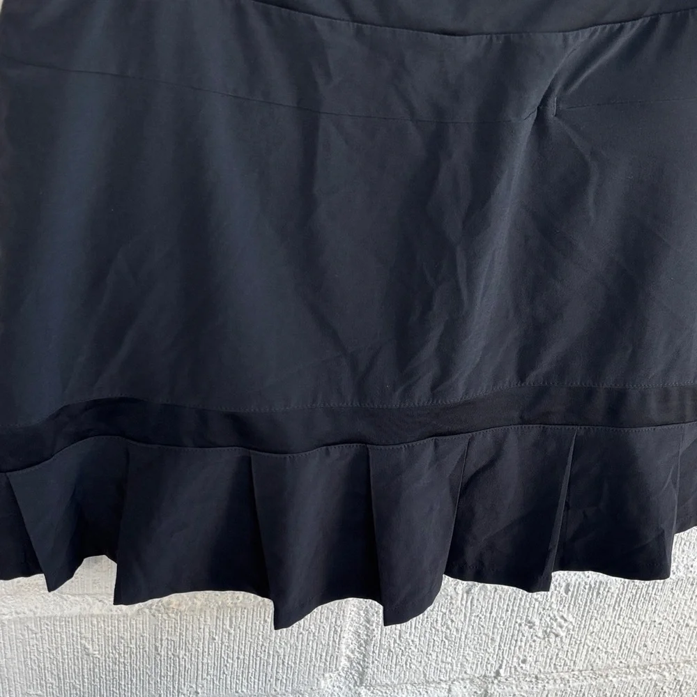 Nike Athletic Ruffle Black Skirt Skort sz M